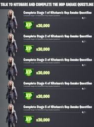 Fortnite Season 8 Nitehare Hop Awake questline challenges (Image via iFireMonkey/Twitter)